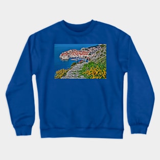 Looking at Dubrovnik Crewneck Sweatshirt